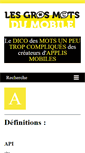 Mobile Screenshot of lesgrosmotsdumobile.com