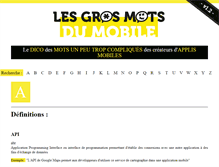 Tablet Screenshot of lesgrosmotsdumobile.com